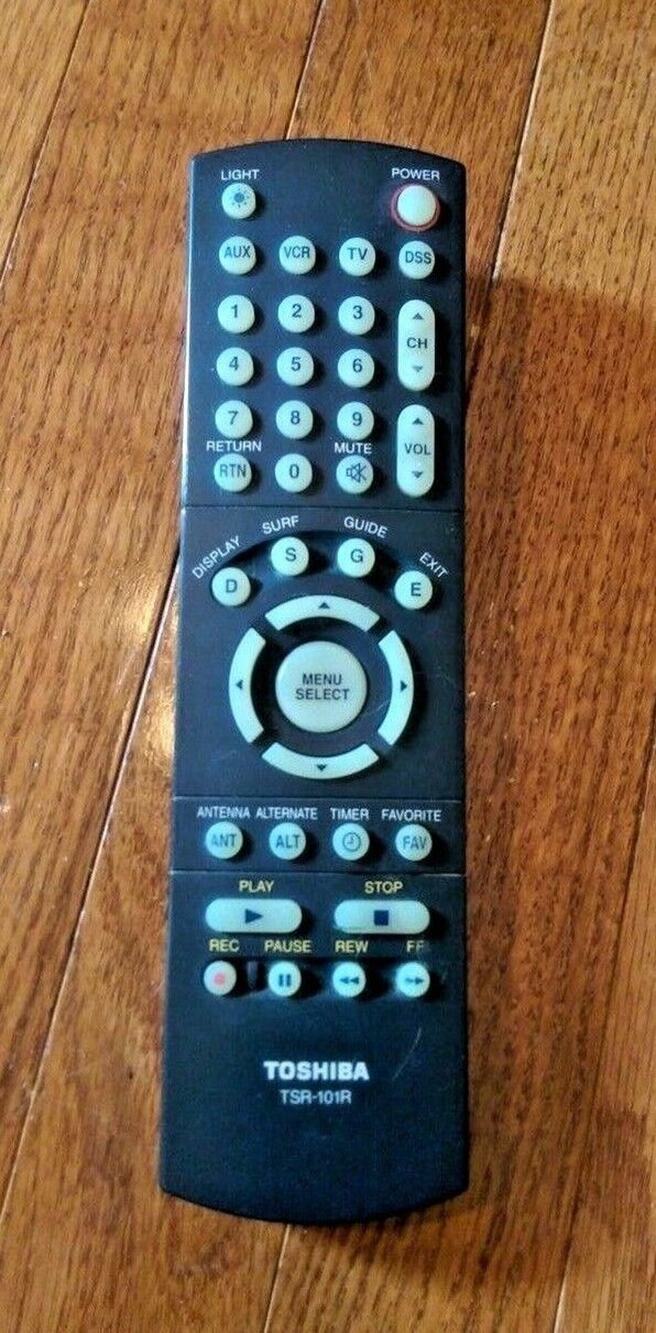 Toshiba TSR-101R Remote Control (Tested & In Full Working Order)